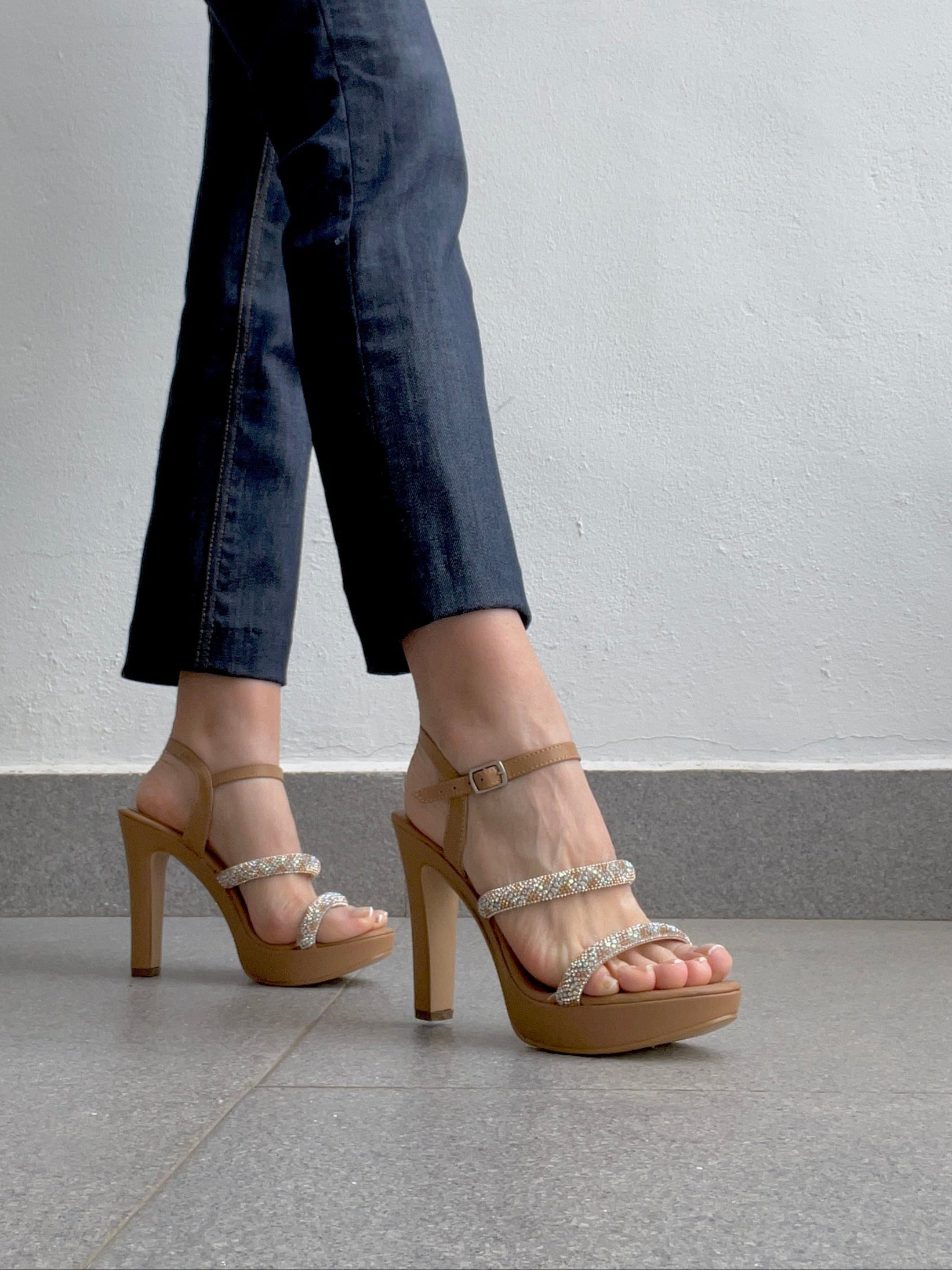 Plataforma camel con brillos